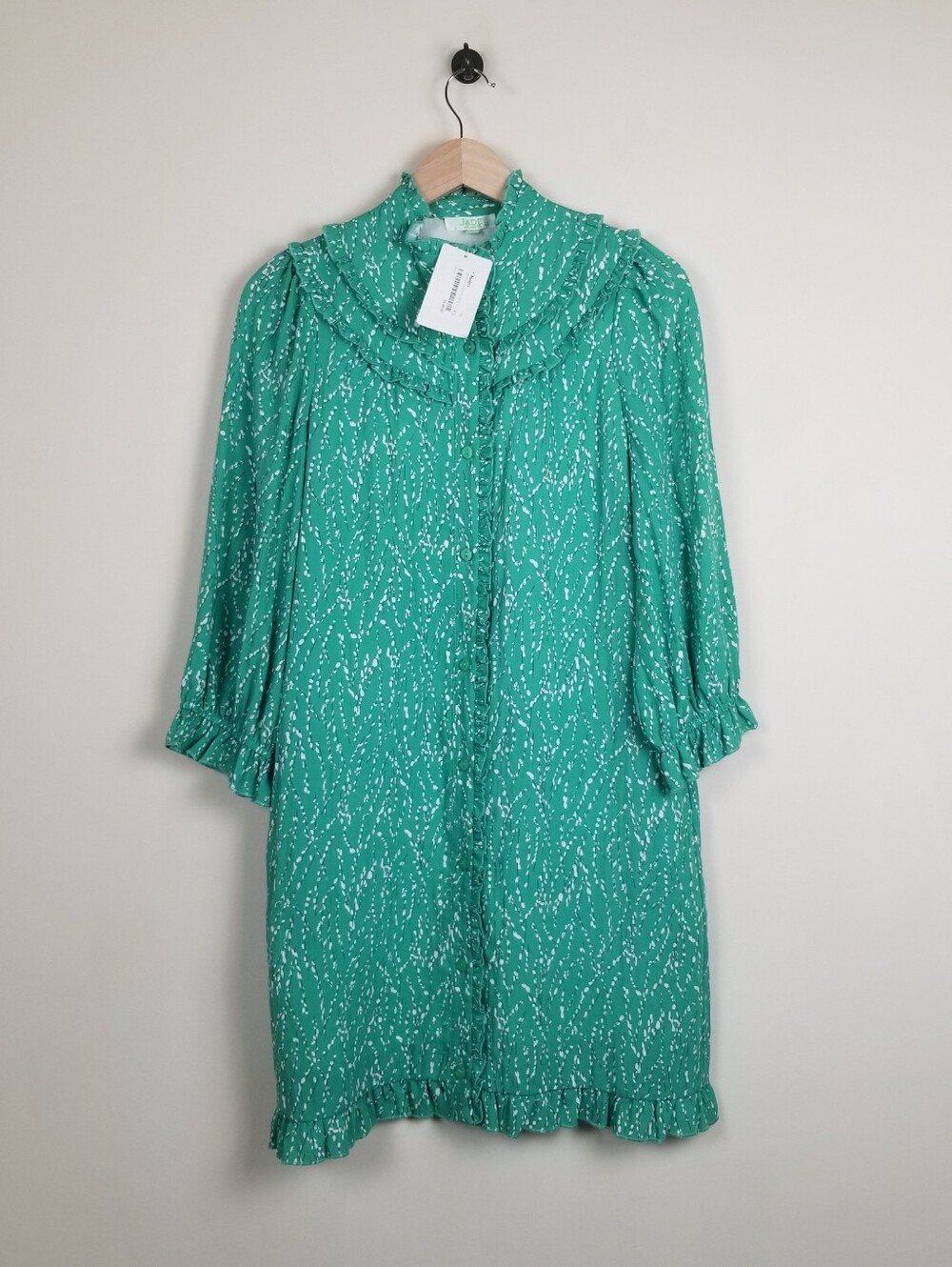 Jade Monkees Ruffles Around Shirt Dress Size XS NWT